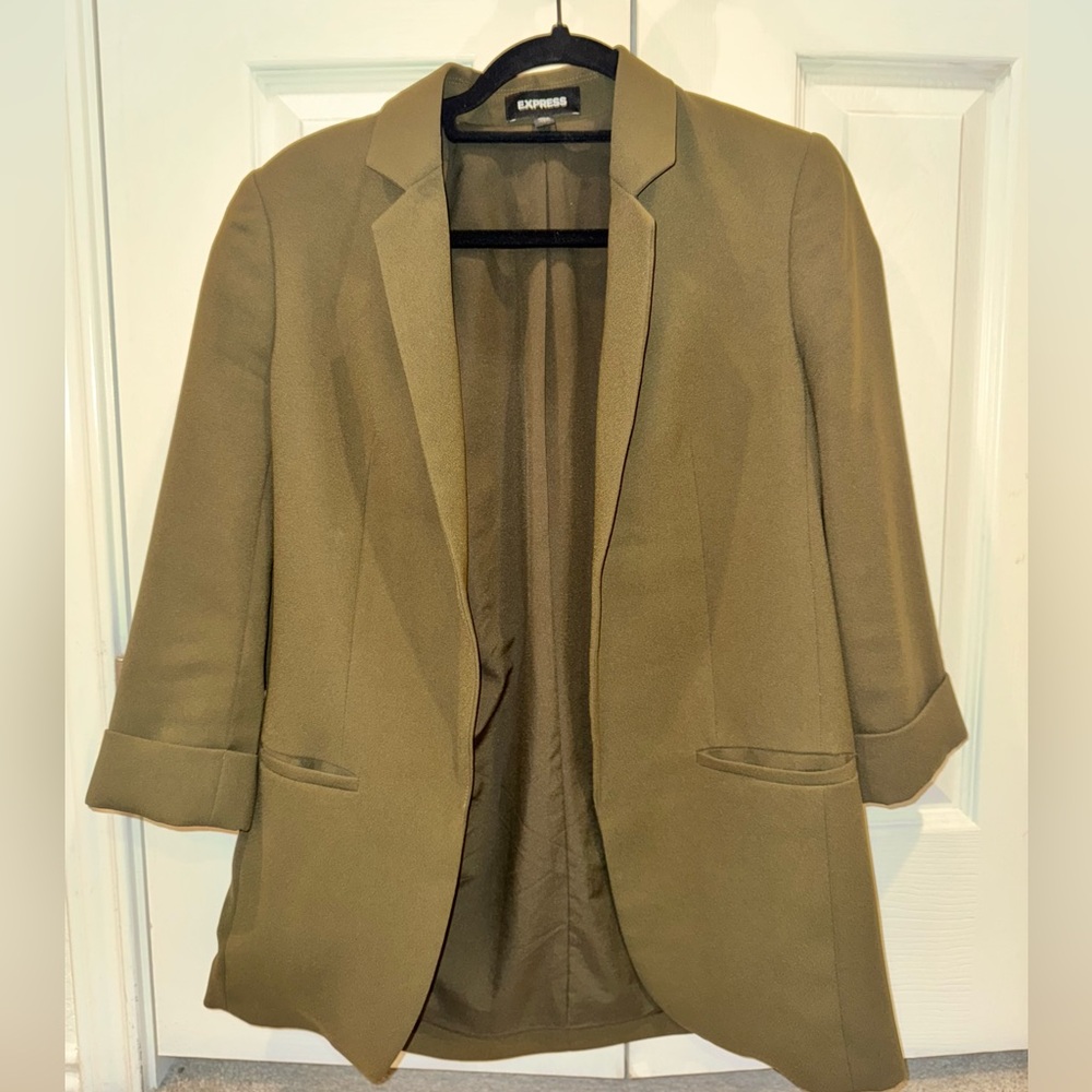 Express Olive Green Blazer